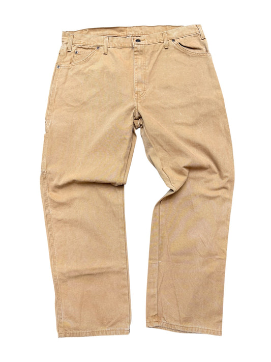 Dickies Relaxed Fit 38x30 Dark Khaki Work Pants