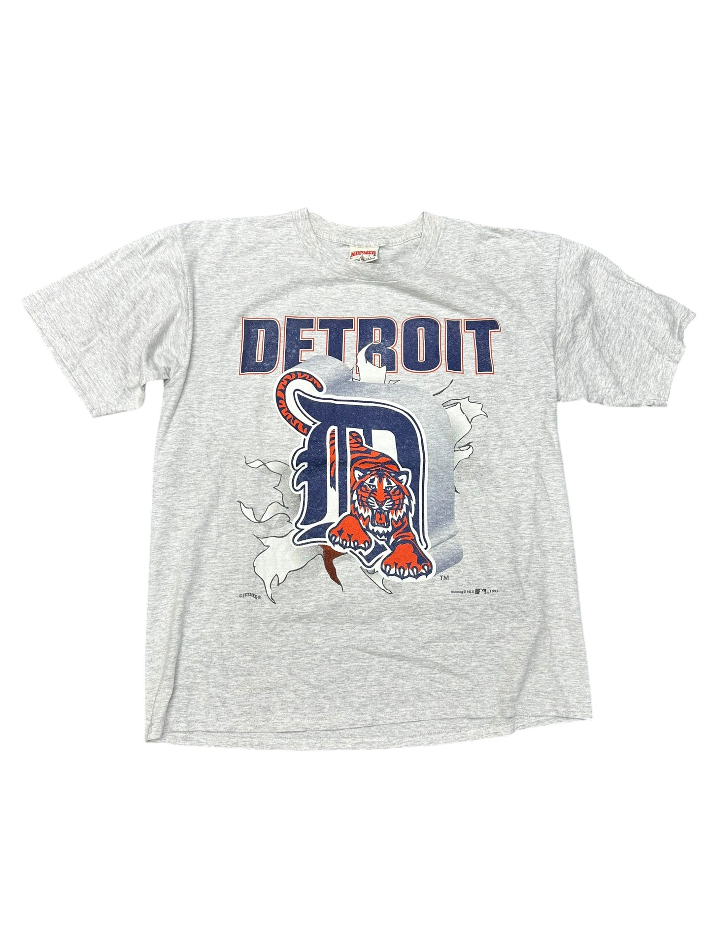 Vintage Detroit Tigers MLB Break Through Tee Size XL