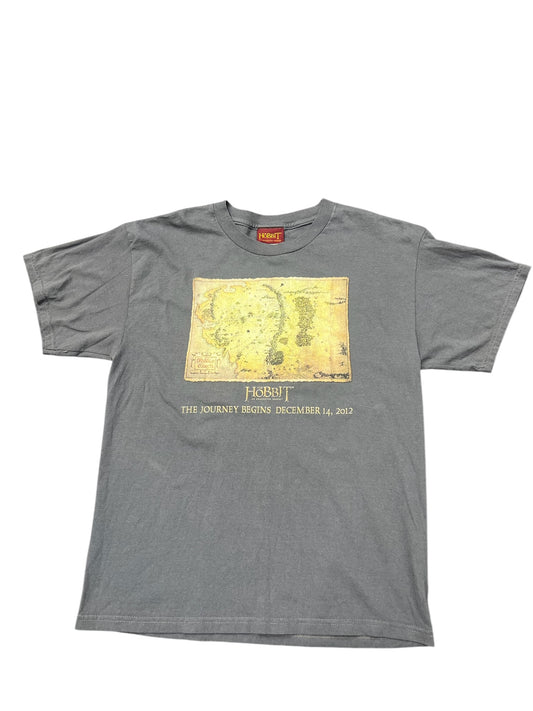 2012 The Hobbit Unexpected Journey Middle Earth promo Tee Size L