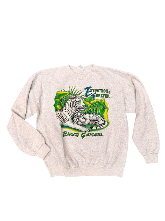 Vintage Busch Gardens Extinction Is Forever Crewneck Size L