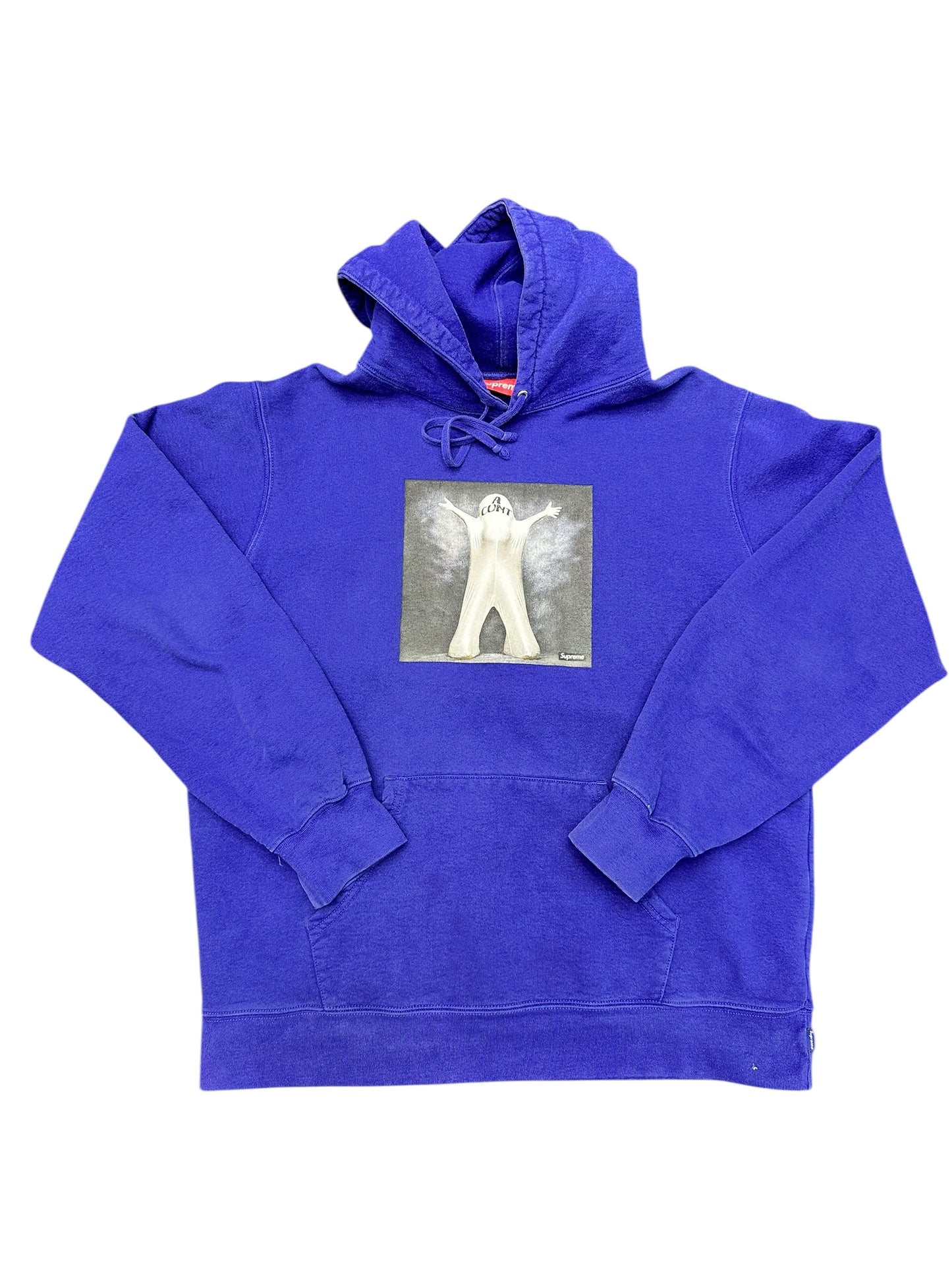 Supreme SS20 Leigh Bowery 'A Cunt' Dark Royal Purple Hoodie Sweatshirt Size XL
