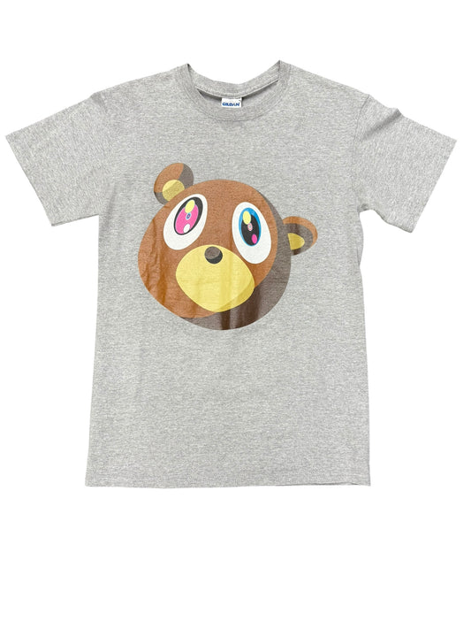 Y2K Kanye West Graduation Teddy Bear Graphic Print Promo Tee Size S