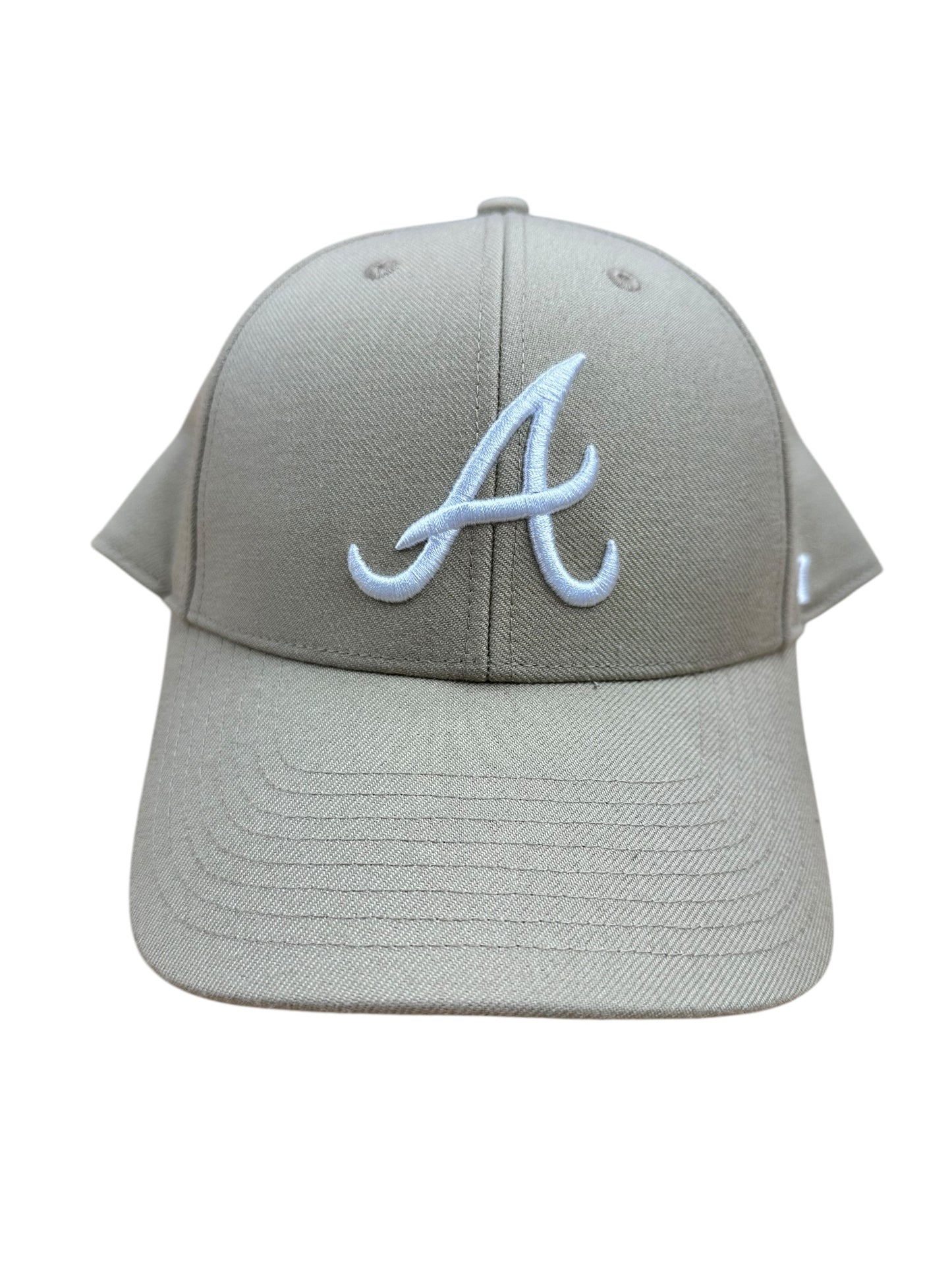 Atlanta Braves Khaki Strapback Hat