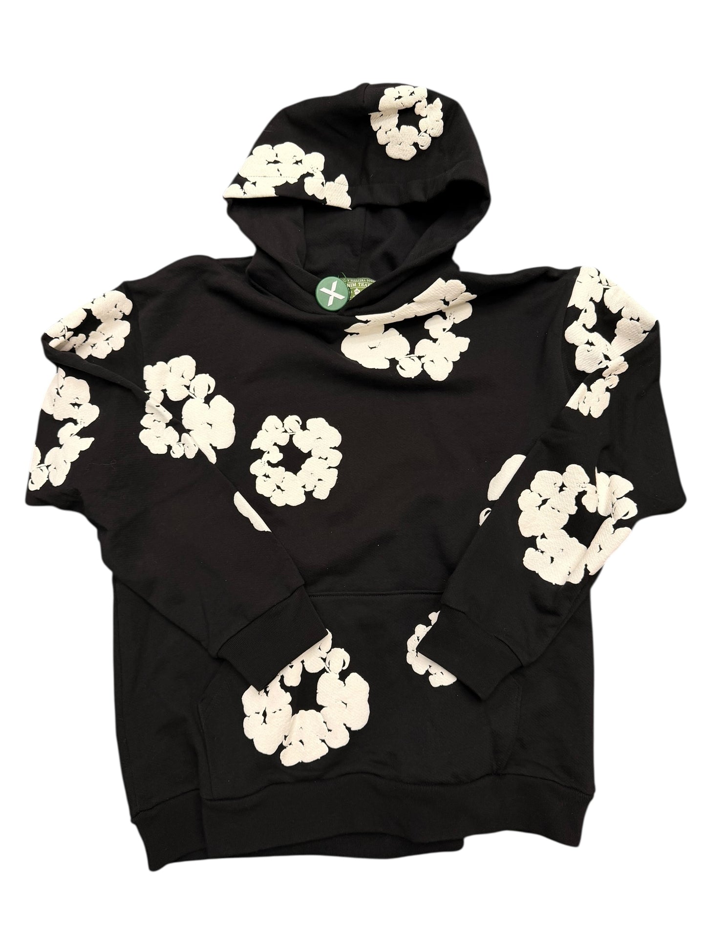 Denim Tears Brand New Wreath Hoodie Black Size XL