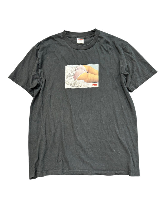 Supreme Black Panties Pre Owned Tee Size M