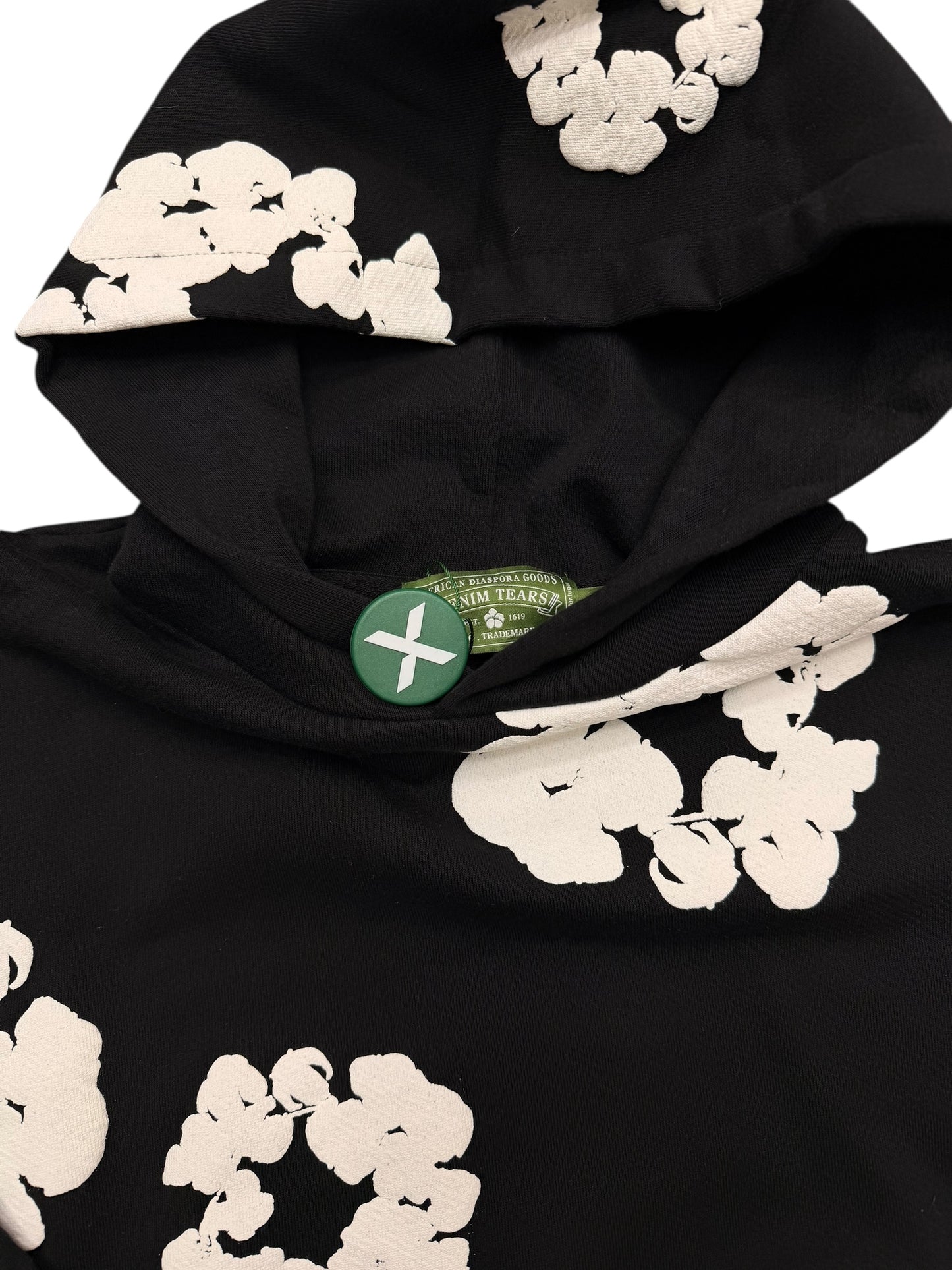 Denim Tears Brand New Wreath Hoodie Black Size XL