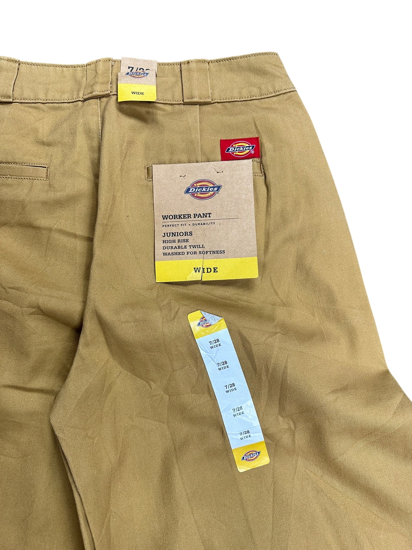 Dickies Brand New Khaki Juniors Wide Leg Skater Pants Size 30 x 36