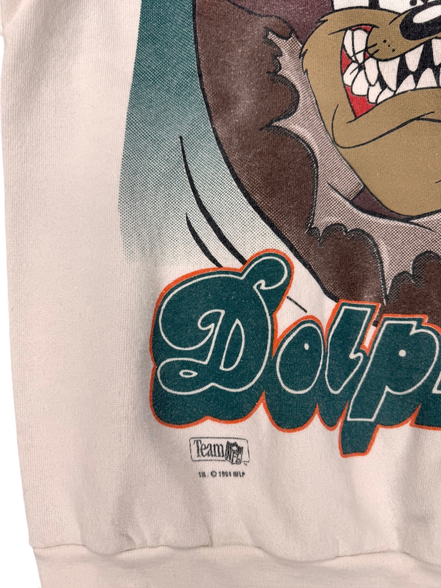 Vintage 90s Miami Dolphins Tasmanian Devil Crewneck Size L