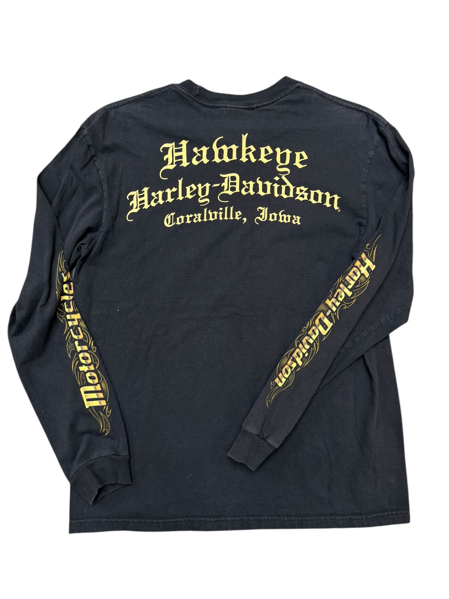 Y2K Harley Davidson Golden Eagle Iowa Long sleeve Size Large