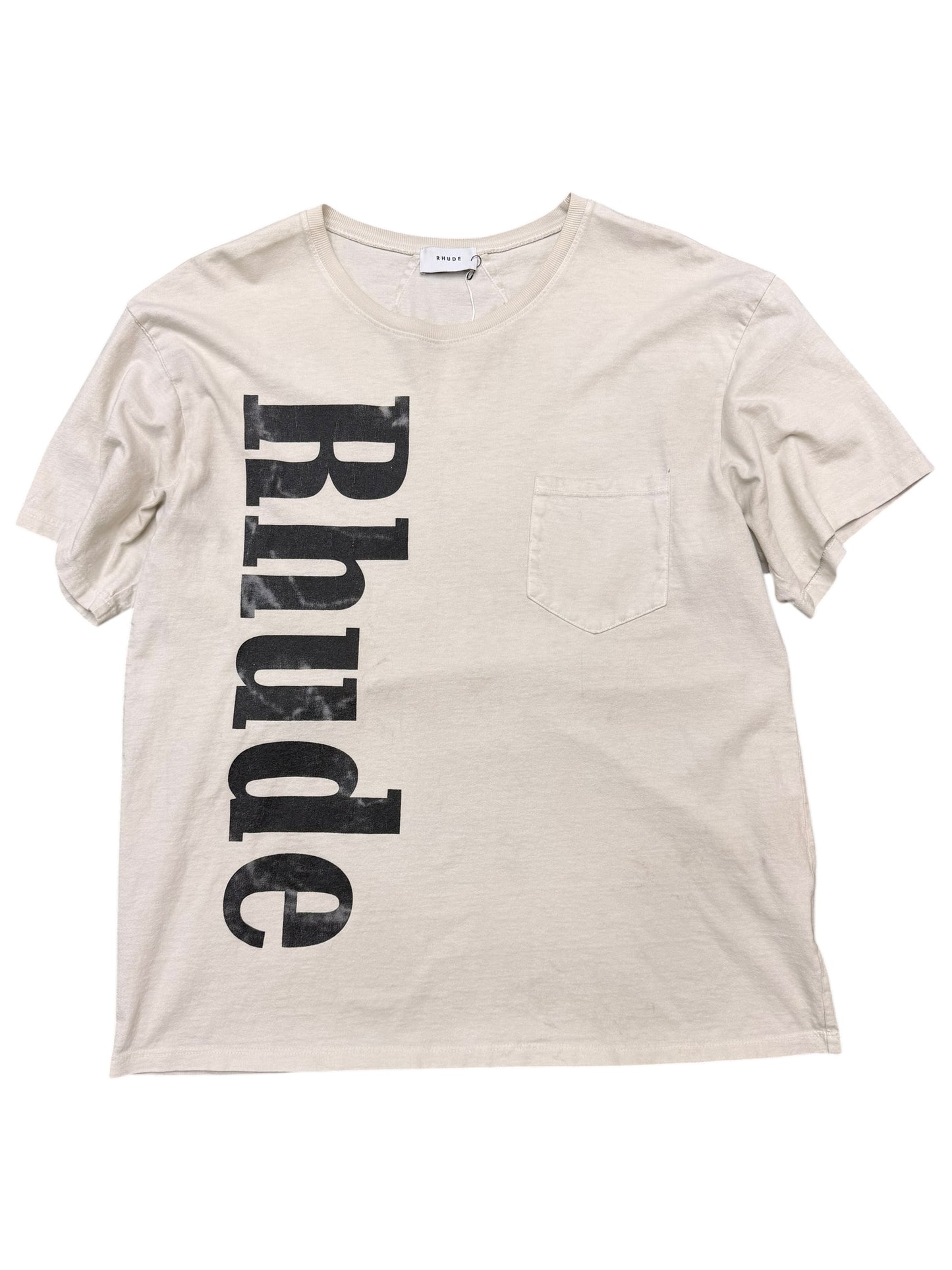 Rhude Cream Pocket Tee Size Large