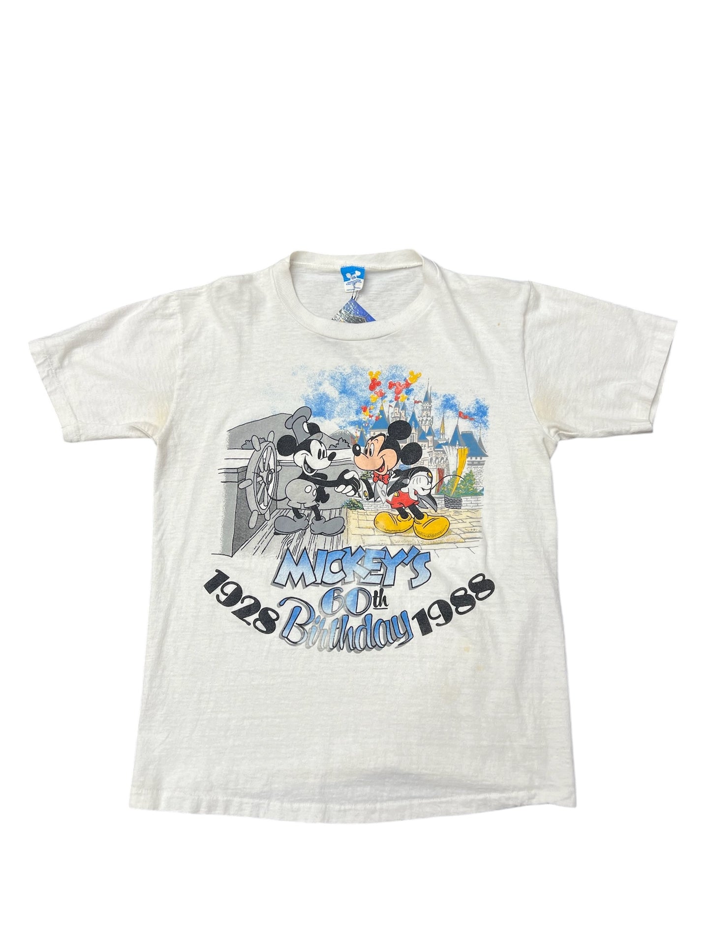 Vintage Disney 1988 'Mickeys 60th Birthday' Graphic Tee Size M