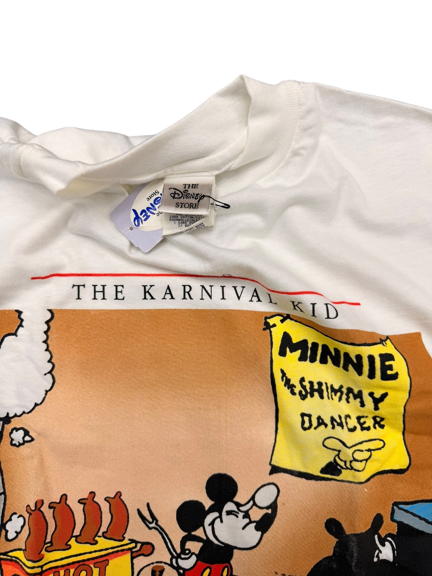 Vintage 90’s Disney Classics Mickey Karnival Kid White Graphic Tee size XXL