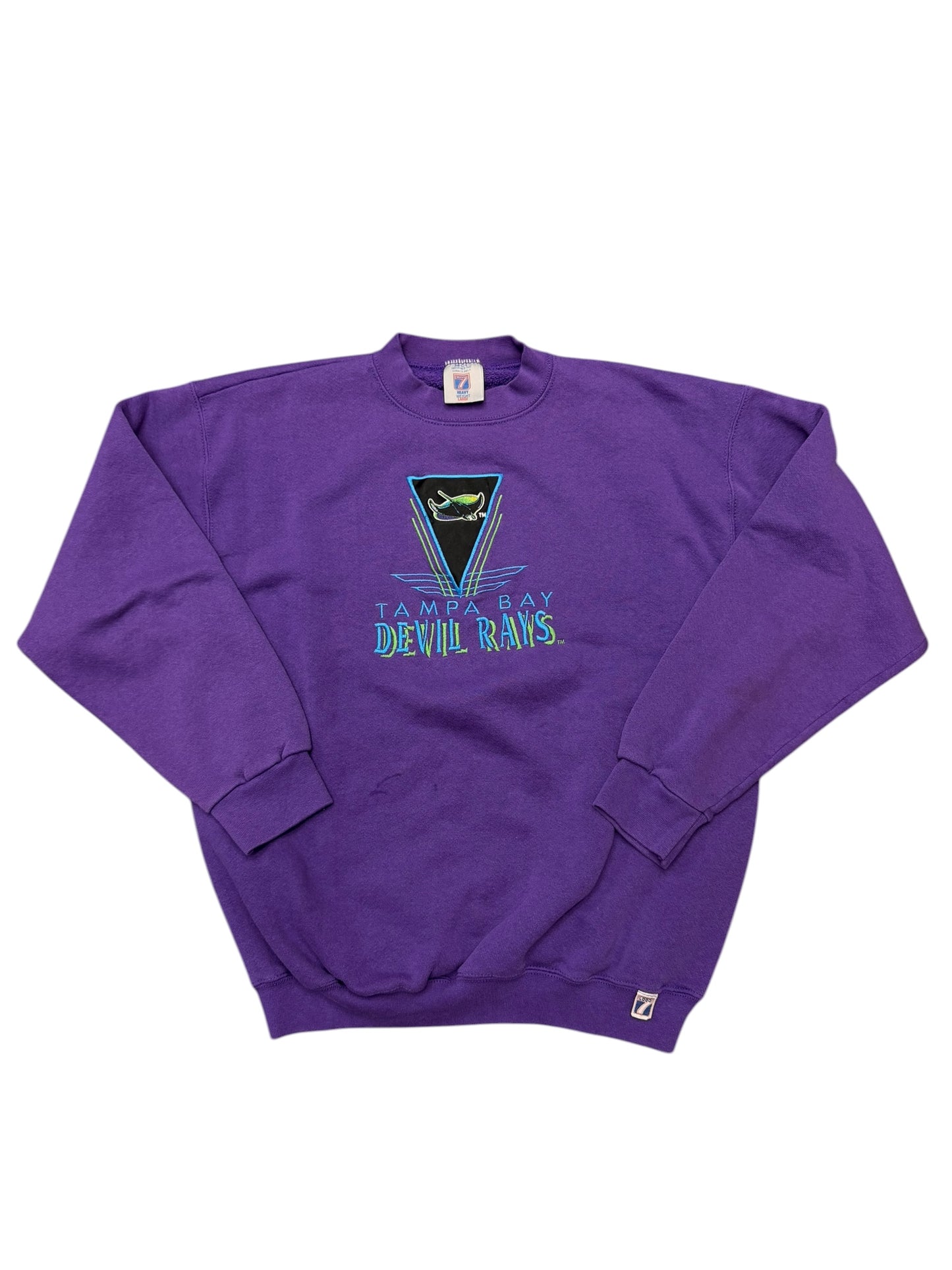 Vintage Logo7 Purple Wave Crewneck Size Large