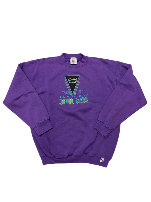 Vintage Logo7 Purple Wave Crewneck Size Large