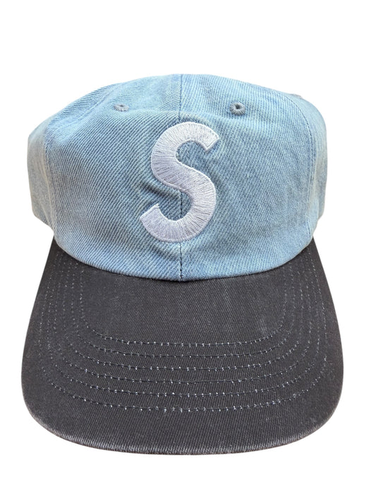 Supreme Pigment Coated 2-Tone S Logo 6-Panel Denim