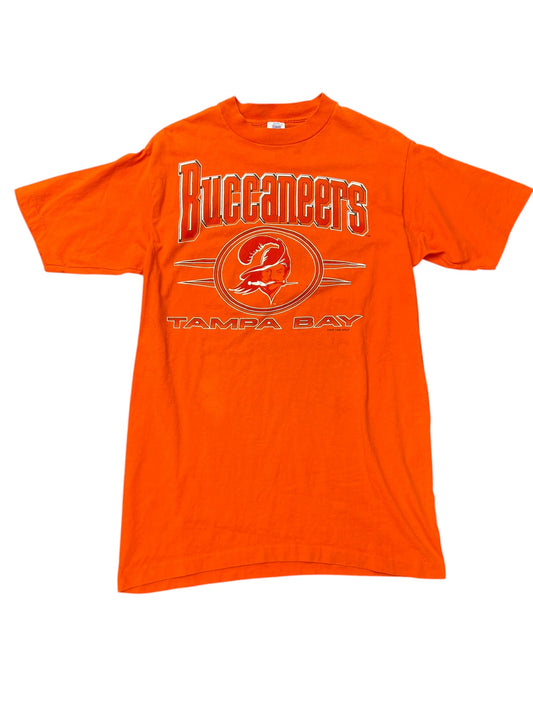 Vintage Tampa Bay Buccaneers Creamsicle Script Tee Size Large