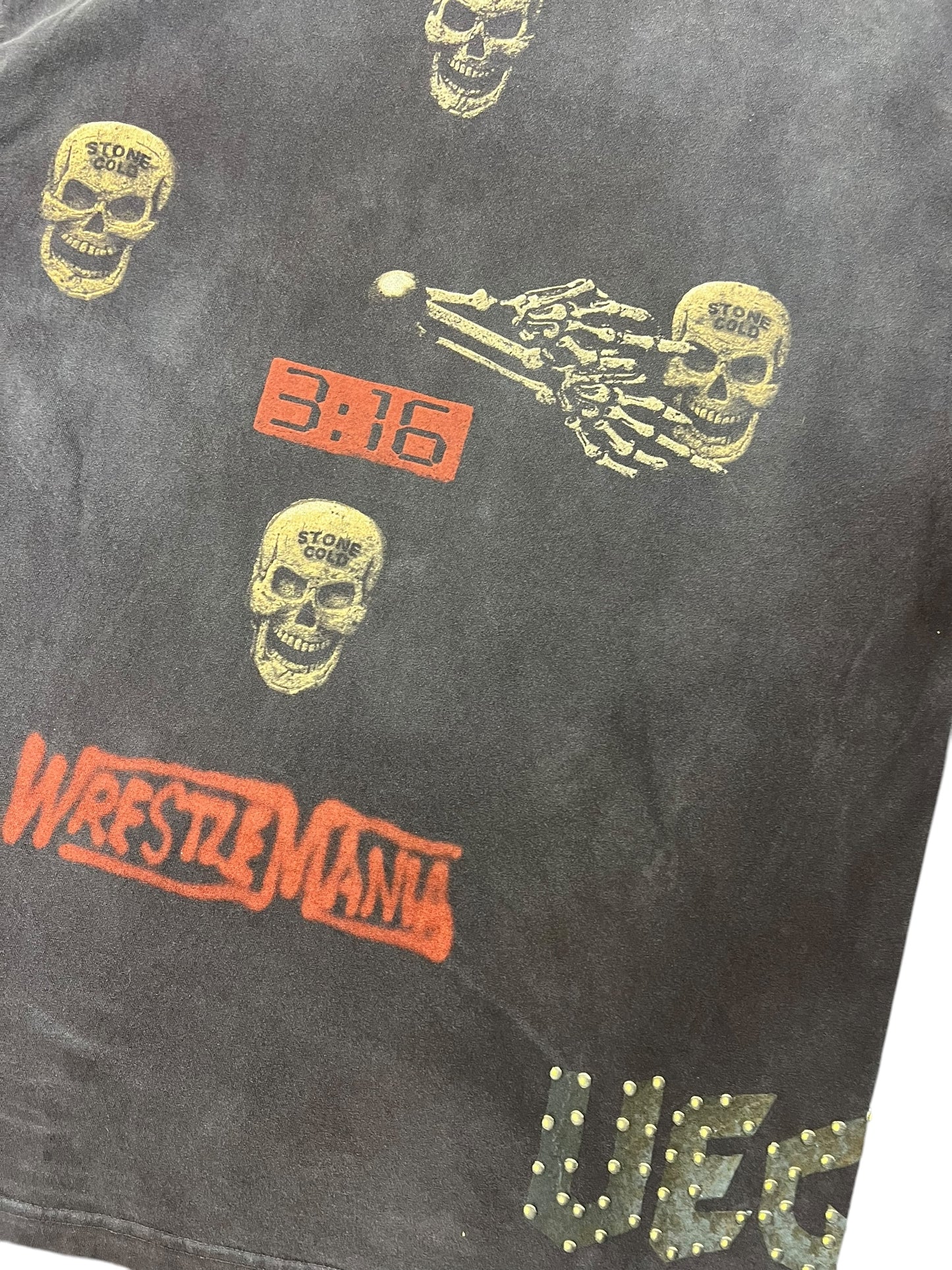 Cactus Jack by Travis Scott x WWE No Bystanders T-Shirt "Stone Cold" Steve Austin 'Black' Size XL