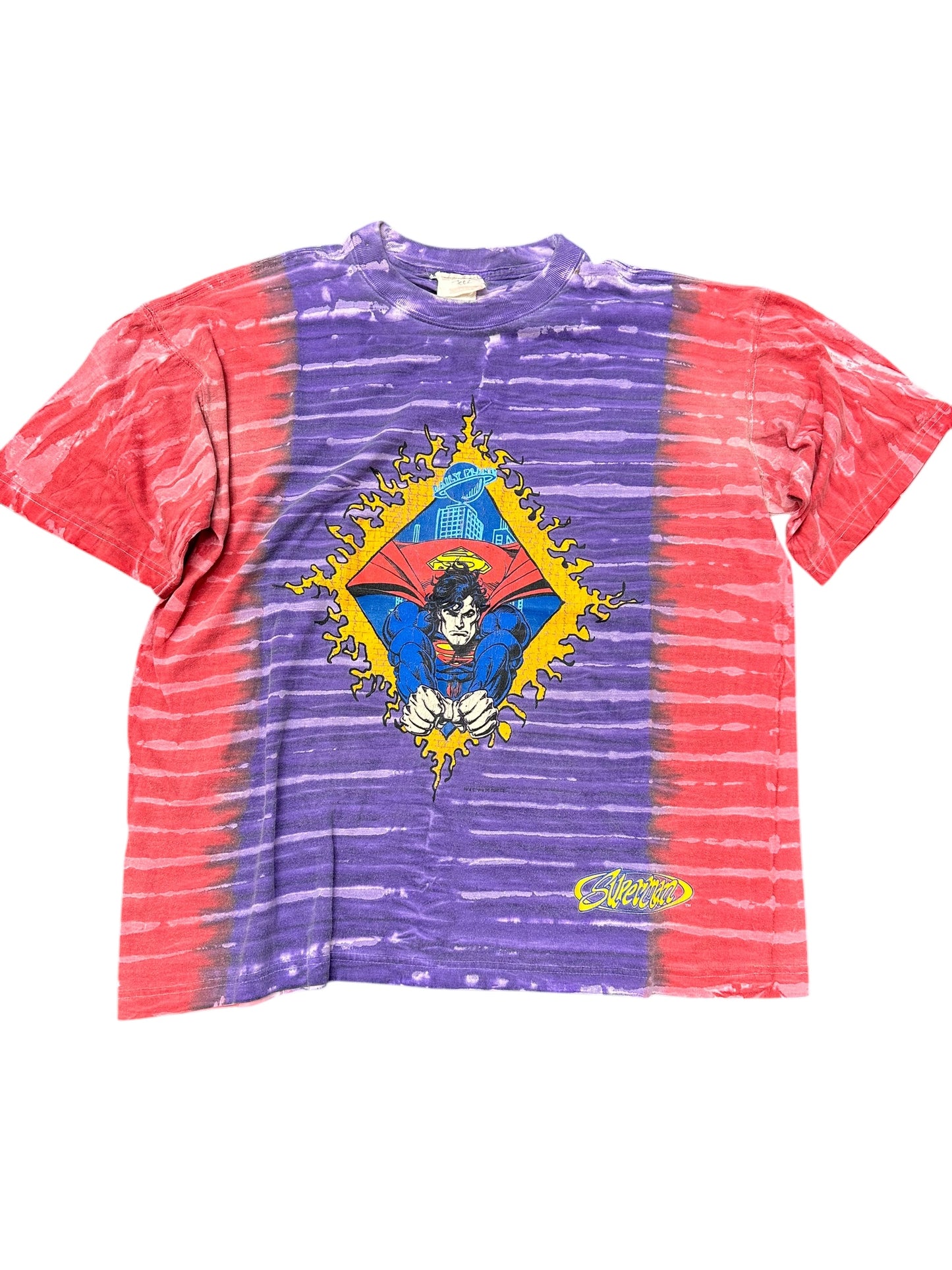 Vintage Superman Breakthrough Rare Graphic Tee Size XL