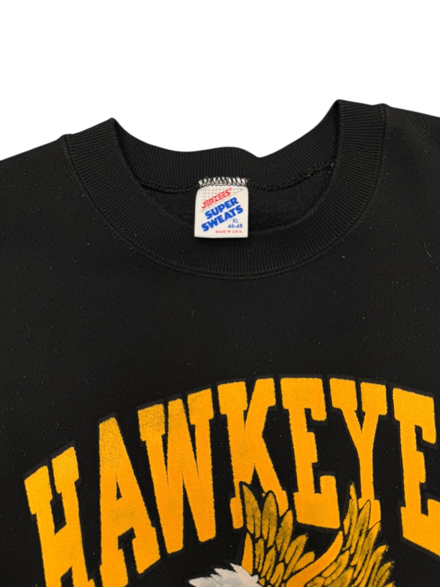 Vintage Iowa Hawkeyes Black Crewneck Size XL