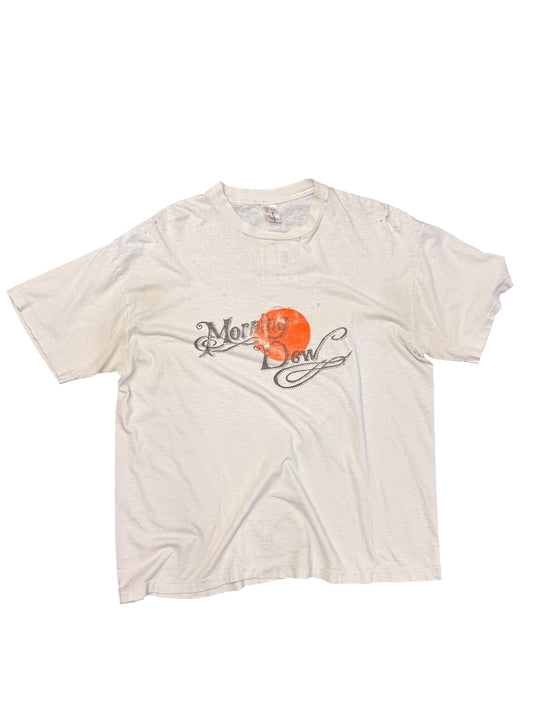 Vintage Distressed Morning Dew Graphic Tee Size Large
