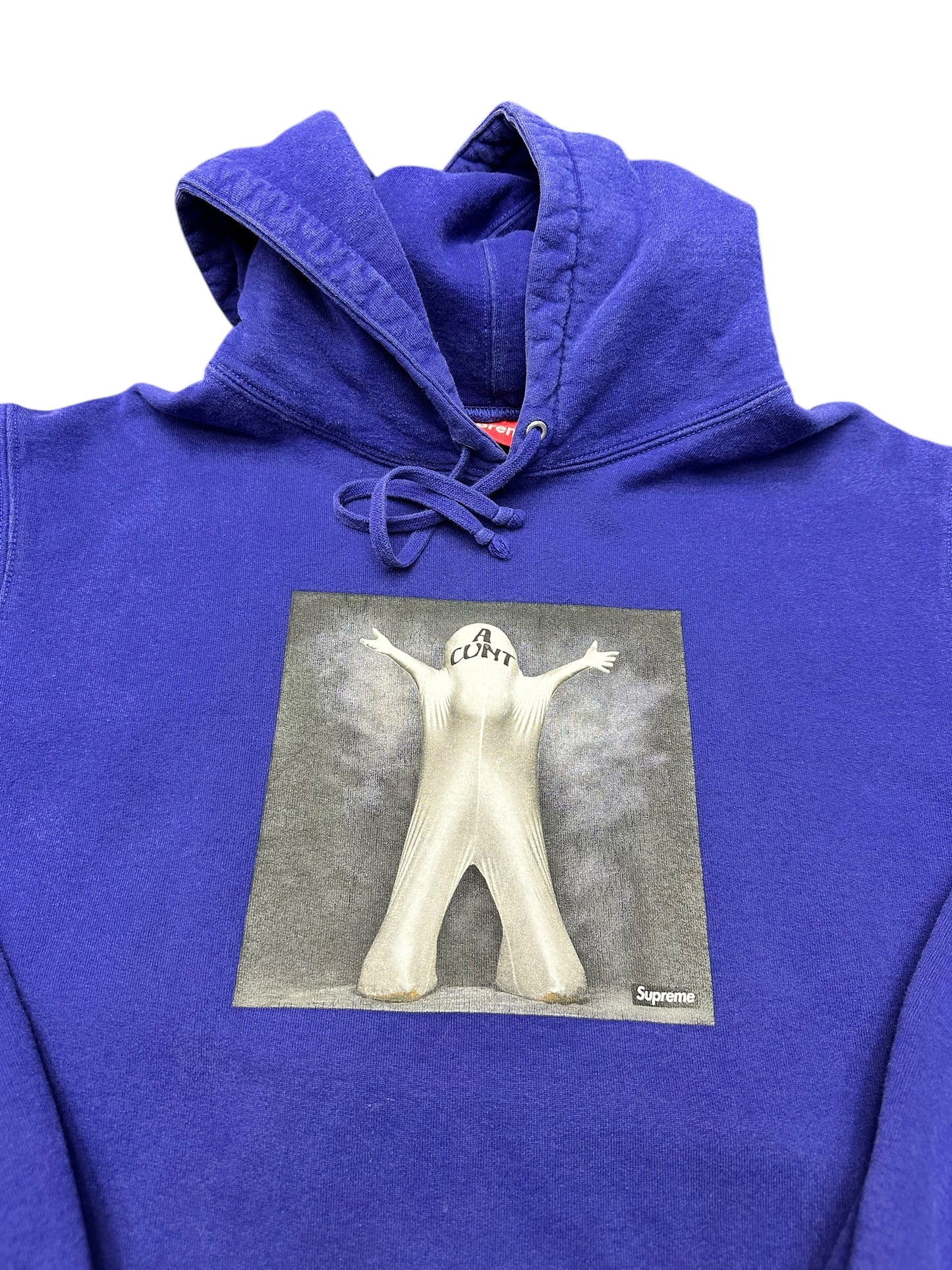 Supreme SS20 Leigh Bowery 'A Cunt' Dark Royal Purple Hoodie Sweatshirt Size XL
