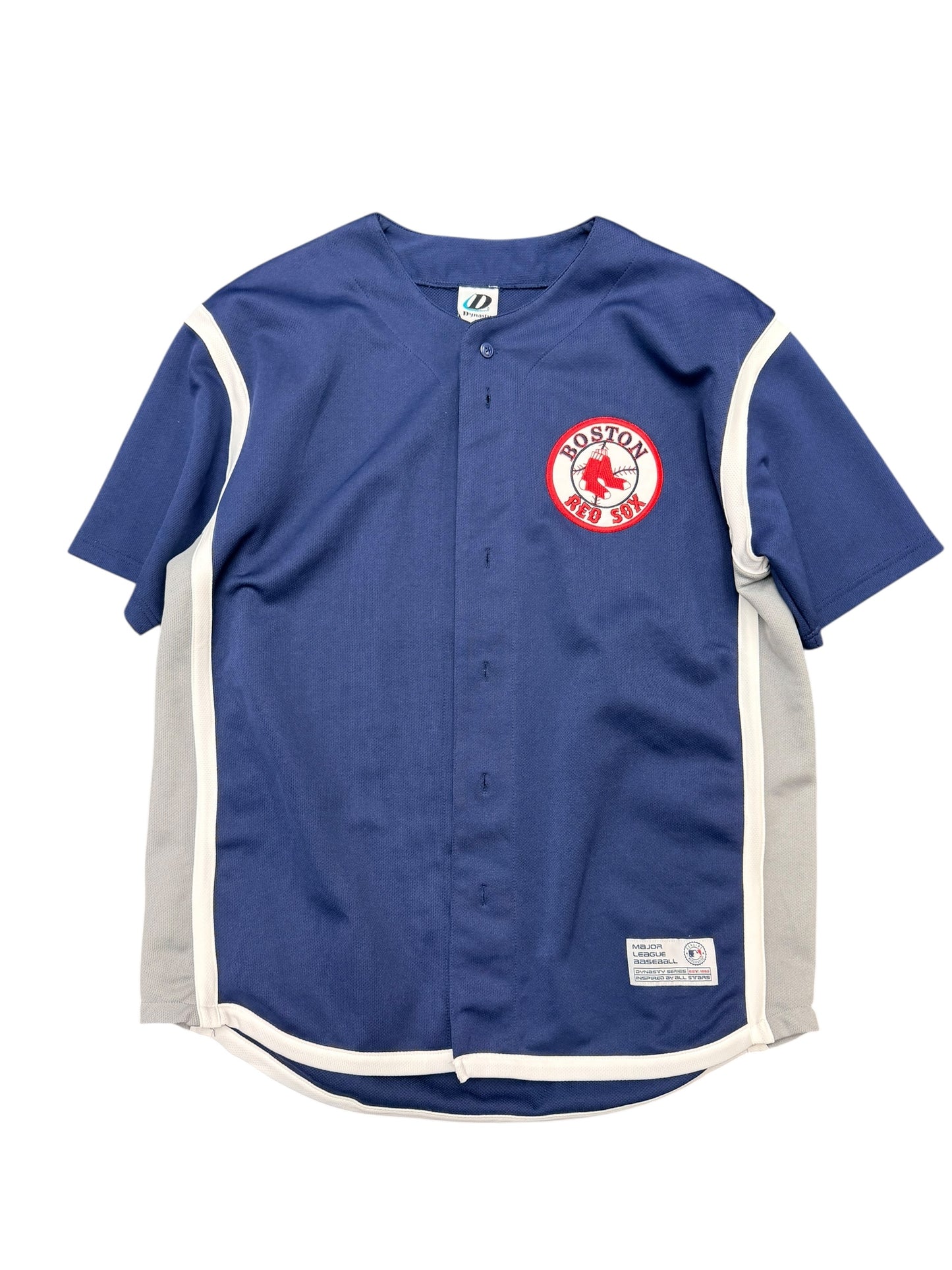 Vintage Boston Red Sox Dynast Blank Button Down Size Large