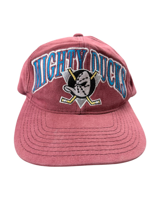 Vintage Mighty Ducks Maroon Starter SnapBack