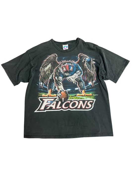 Vintage Atlanta Falcons Liquid Blue Faded Tee Size XL
