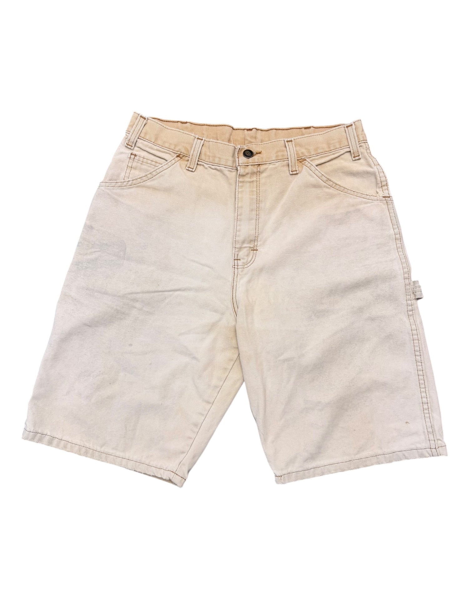 Dickies Khaki Canvas Cargo Shorts Size 32