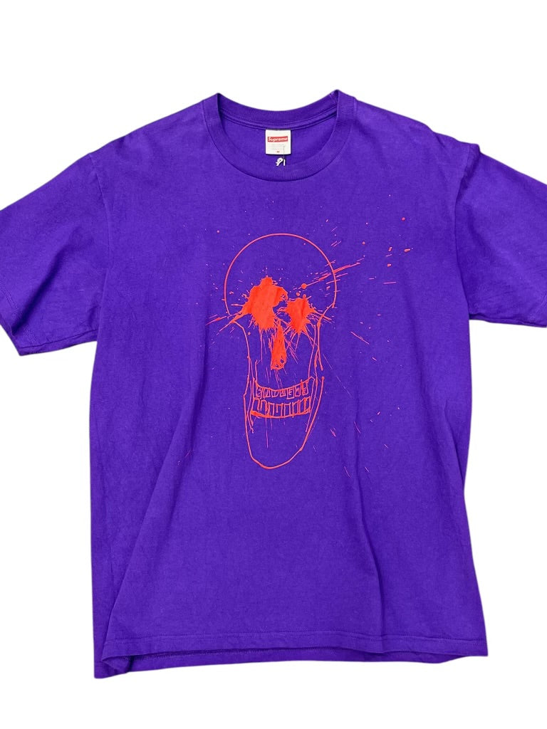 Supreme Ralph Steadman Purple Skull Graphic Tee Size M