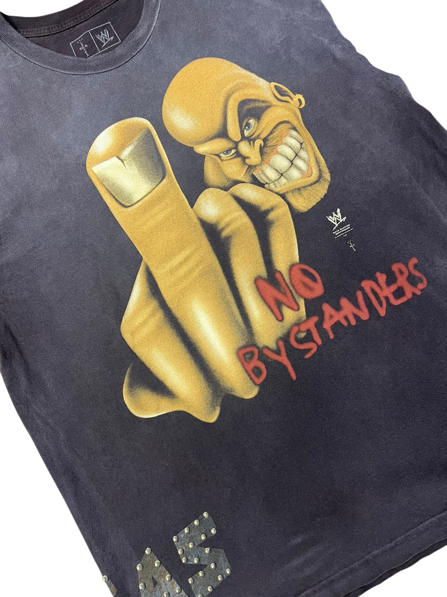 Cactus Jack by Travis Scott x WWE No Bystanders T-Shirt "Stone Cold" Steve Austin 'Black' Size XL