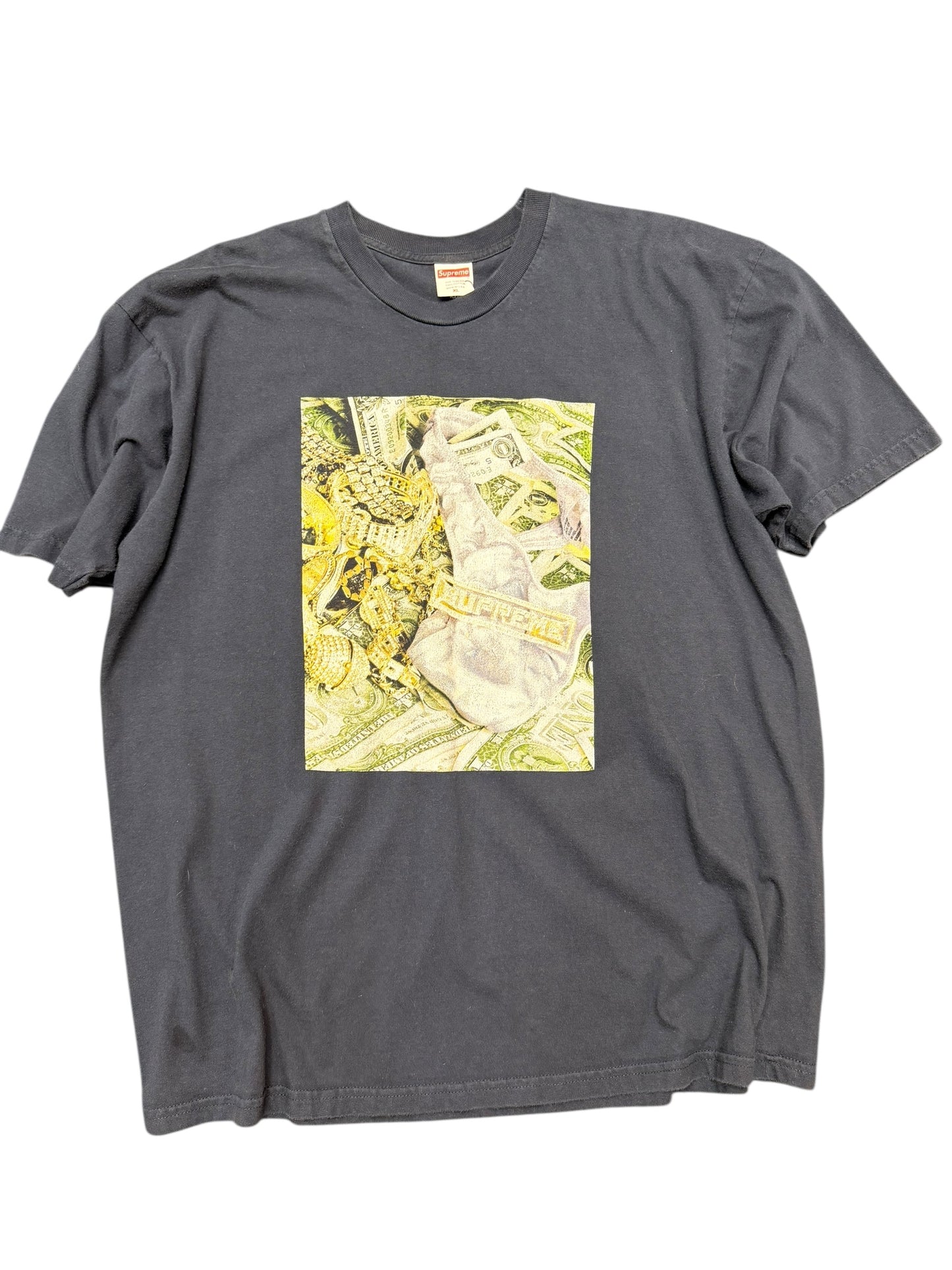 Supreme Bling Tee Navy Pre Owned size XL