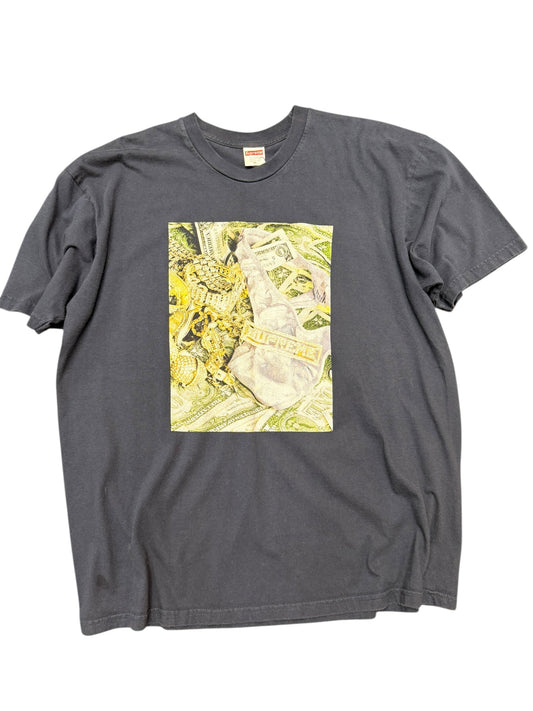 Supreme Bling Tee Navy Pre Owned size XL