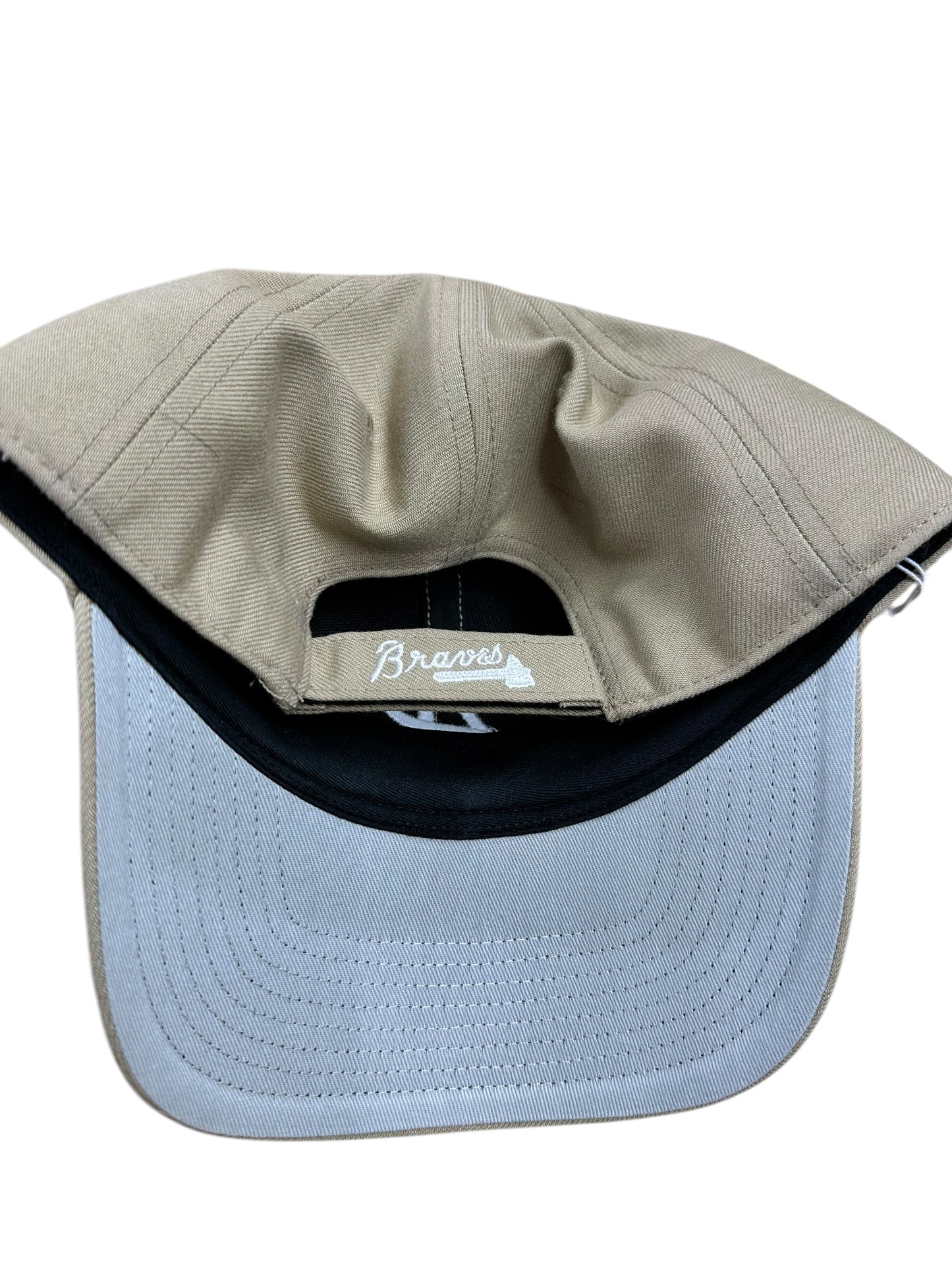 Atlanta Braves Khaki Strapback Hat