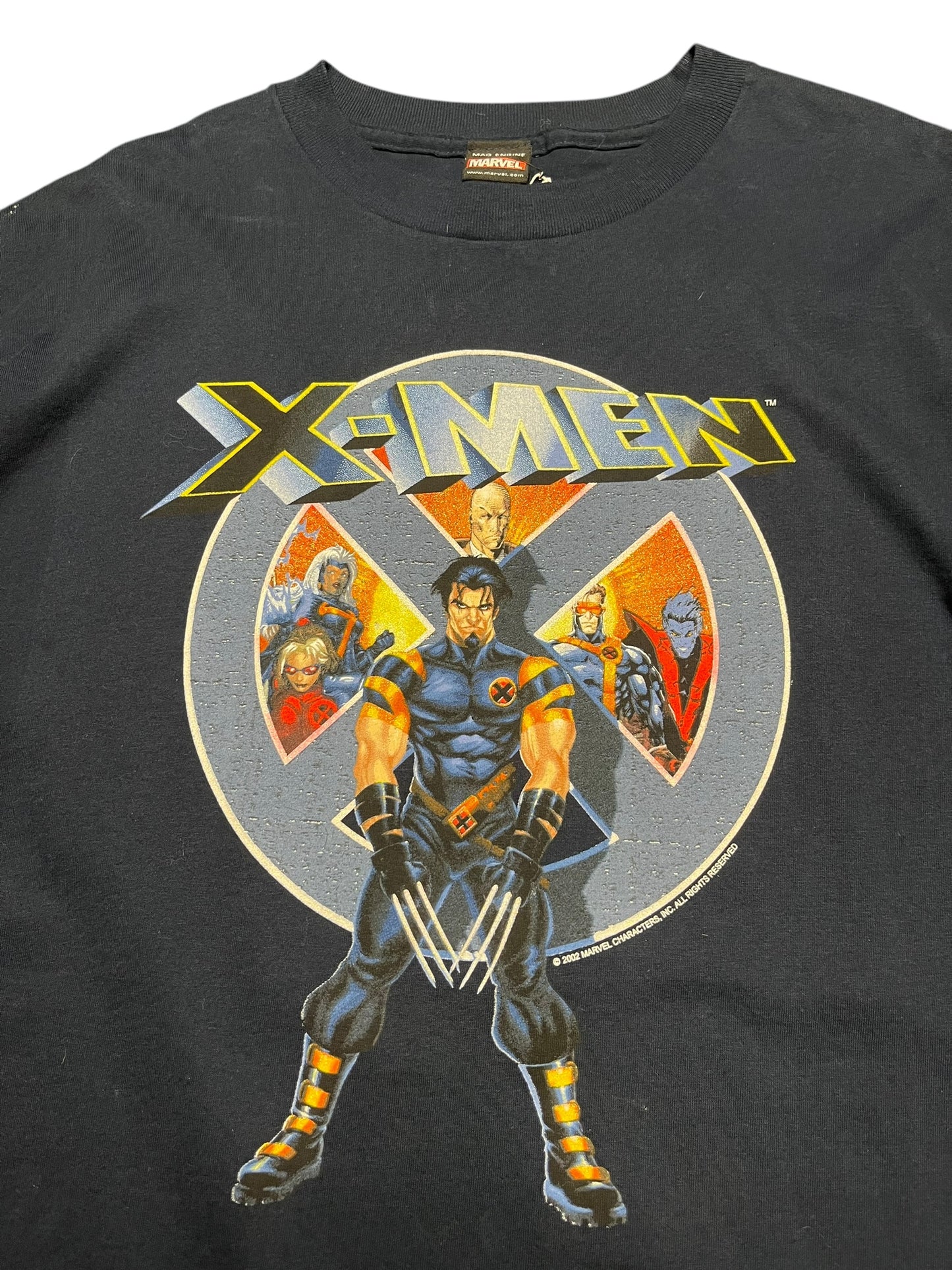 Vintage 2002 Marvel X-MEN Comic Version Graphic Print Tee Size XXL