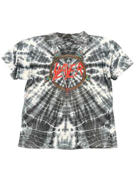 Vintage Slayer 1990 Pentagram Band Tee Size L