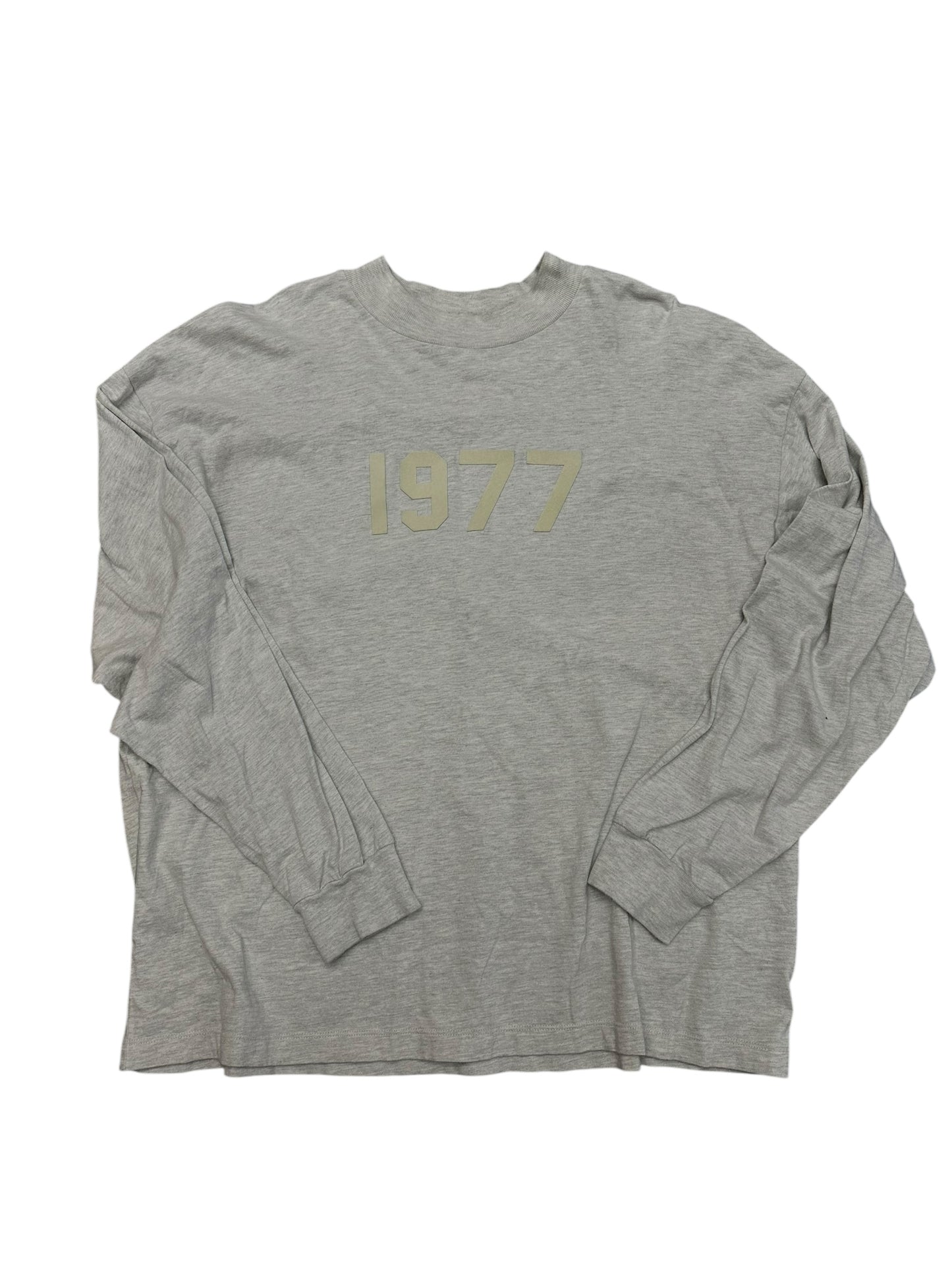 Fear of God Essentials 1977 L/S Oatmeal Tee Size M