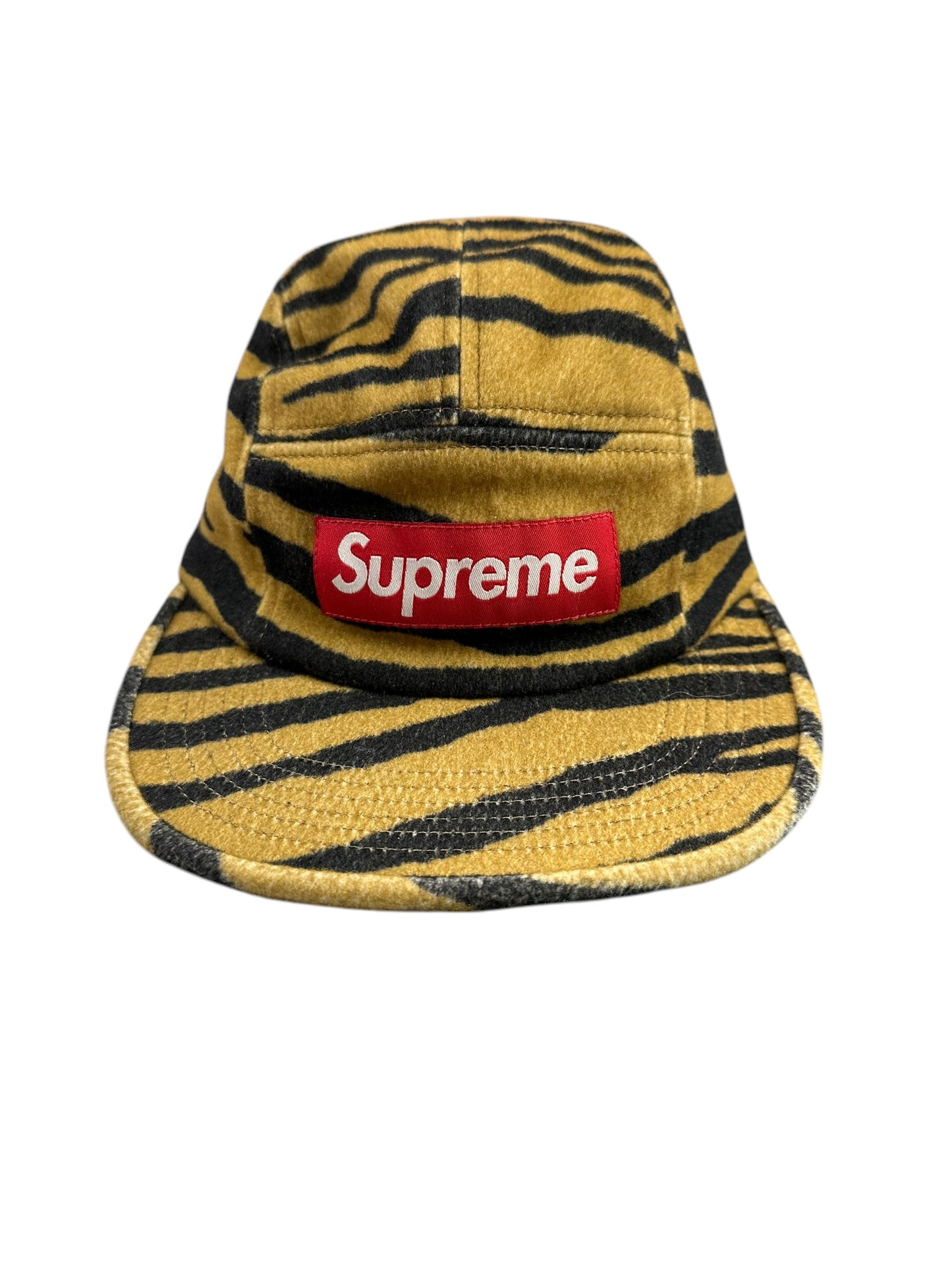 Supreme Bengal Tiger Leather Strapback Hat