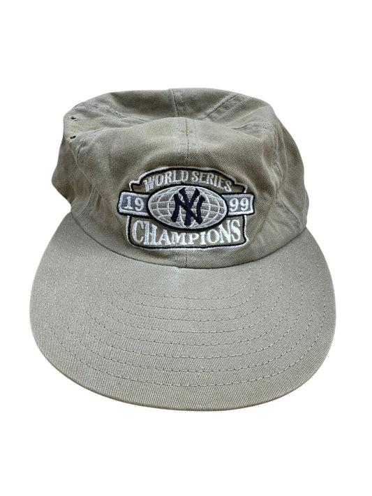Vintage 1999 MLB World Series Champions New York Yankees Tan Hat
