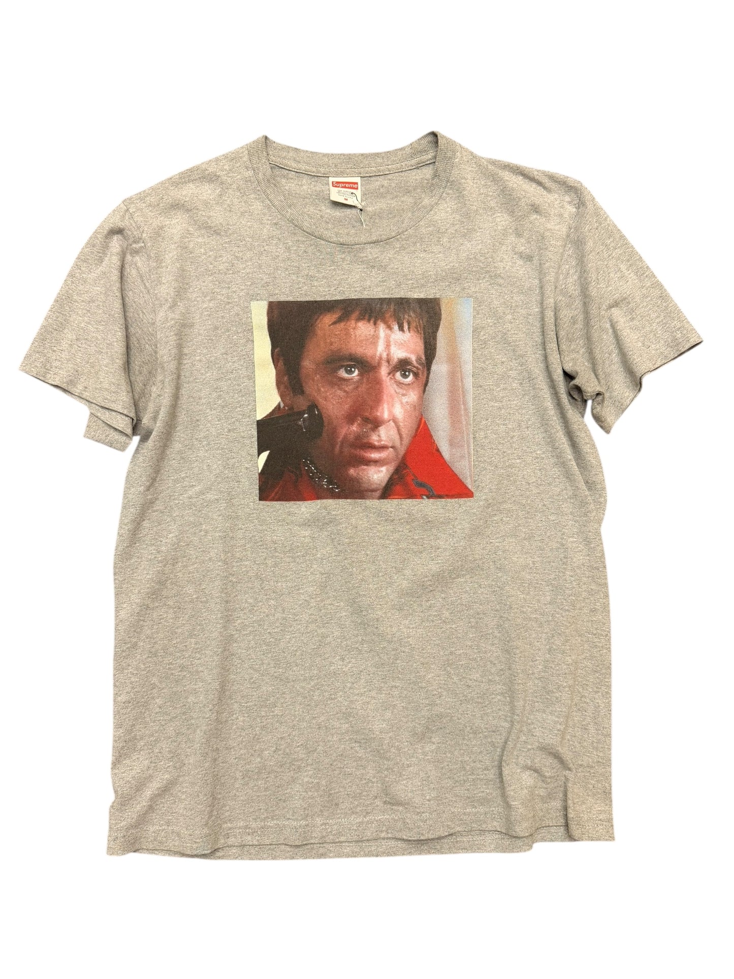 Supreme Scarface Shower Tee Grey Pre Owned size Medium