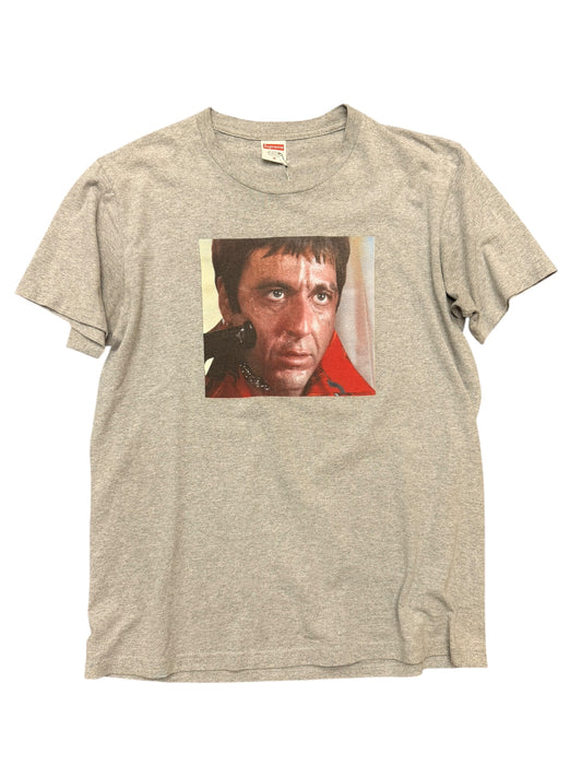 Supreme Scarface Shower Tee Grey Pre Owned size Medium
