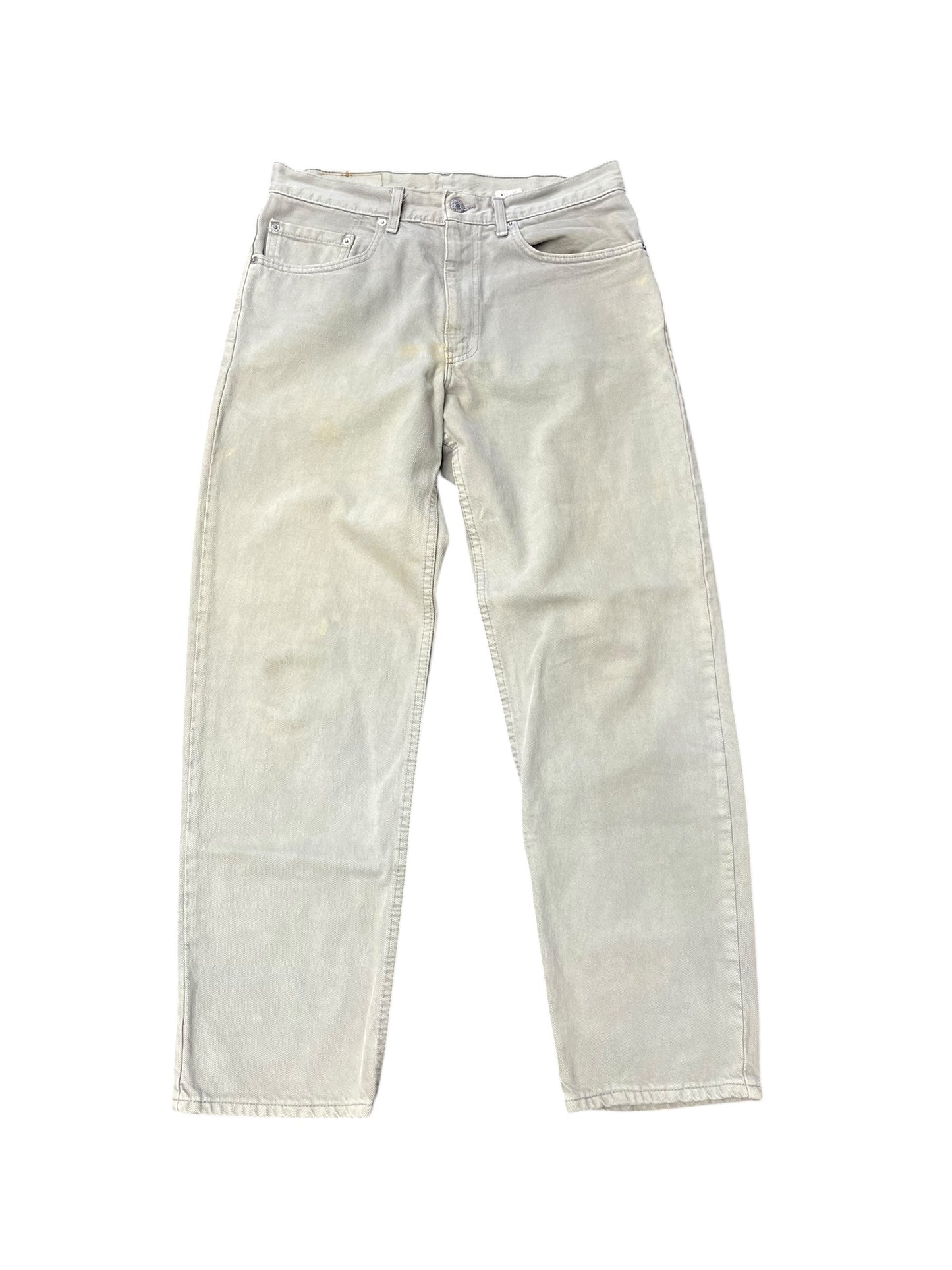 Vintage Levi's 550 Grey Distressed Red Tab Pants 33x30
