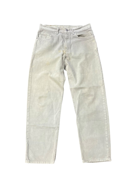 Vintage Levi's 550 Grey Distressed Red Tab Pants 33x30