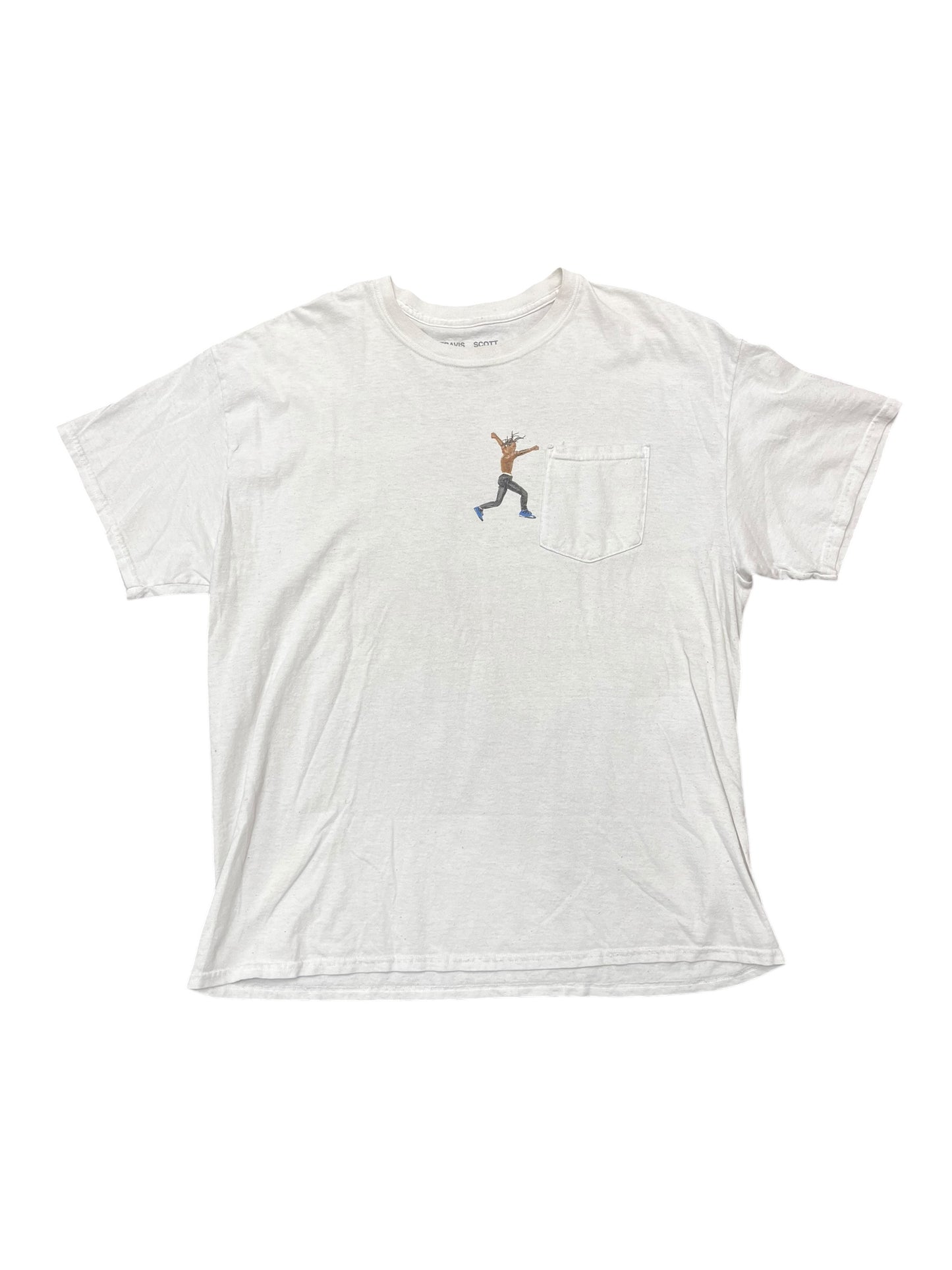 2018 Travis Scott x Virgil Abloh Astroworld Pocket Tee Shirt XL