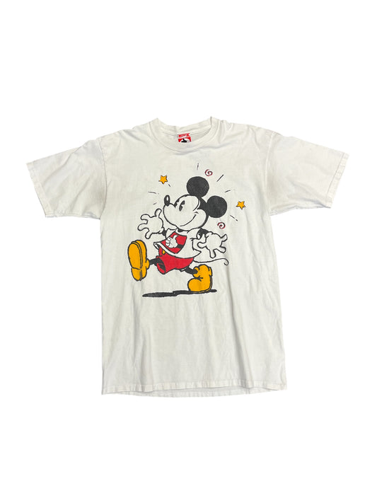 Vintage Walt Disney World Mickie Wearing Thumbs Up T-Shirt Graphic Print Tee Size L