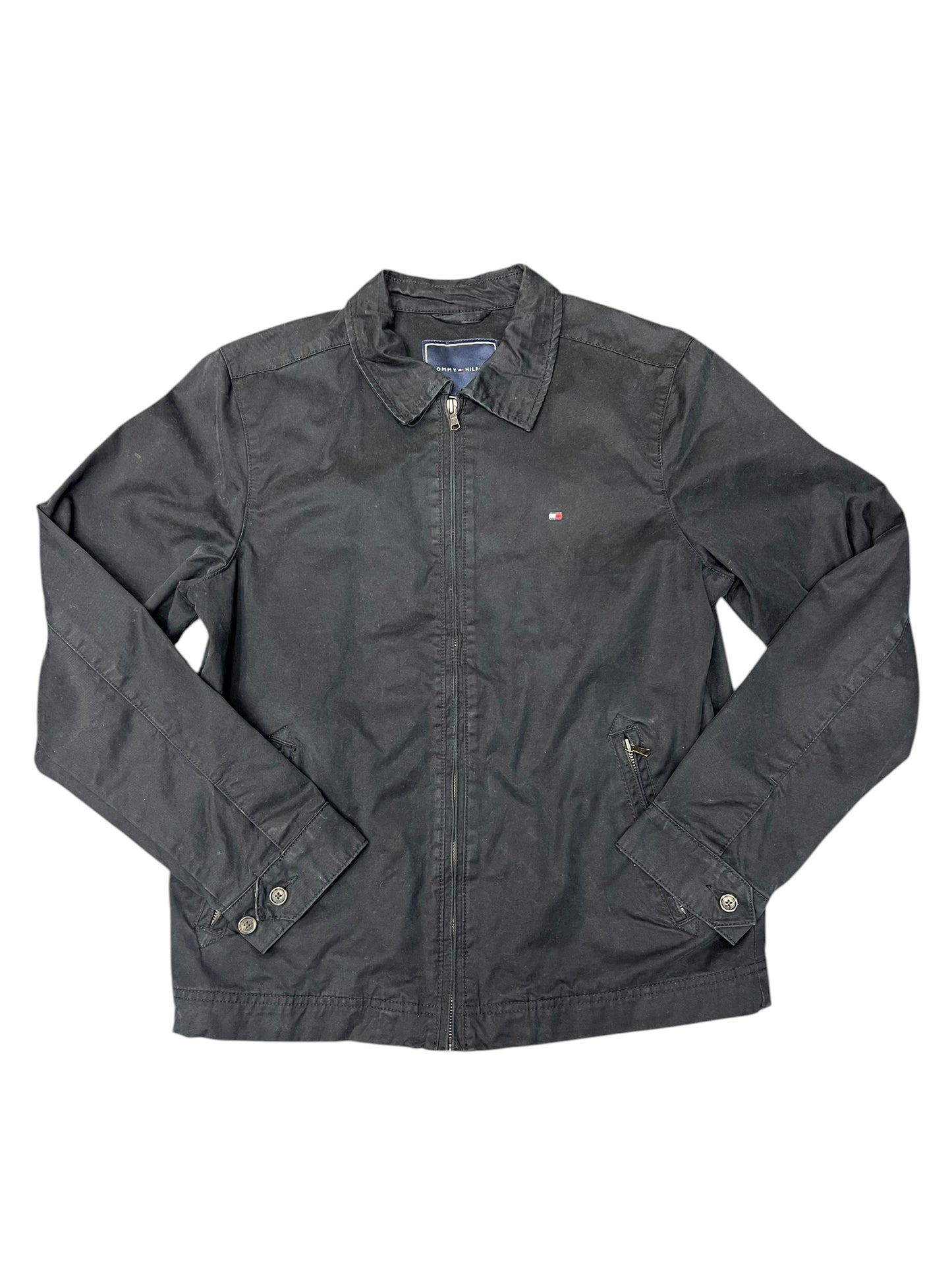 Tommy Hilfiger Black Collared Jacket Size Small