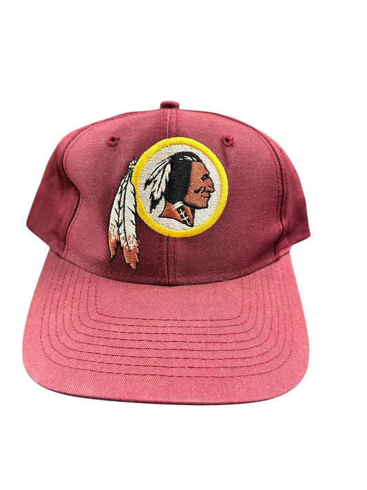 Vintage Washington Redskins Banned Logo Maroon Hat Snapback