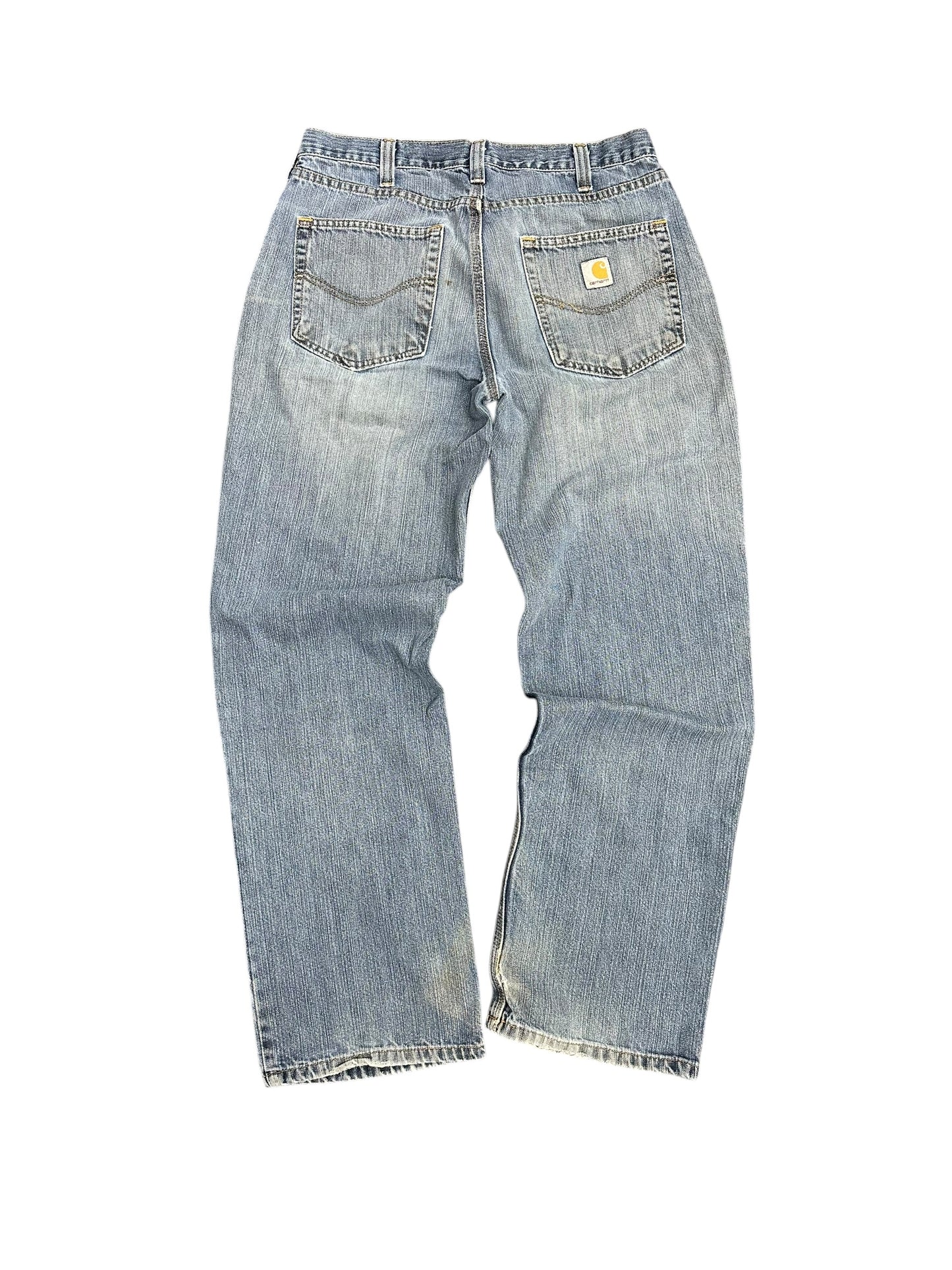 Carhartt Light Wash Denim Pants Size 33 x 32