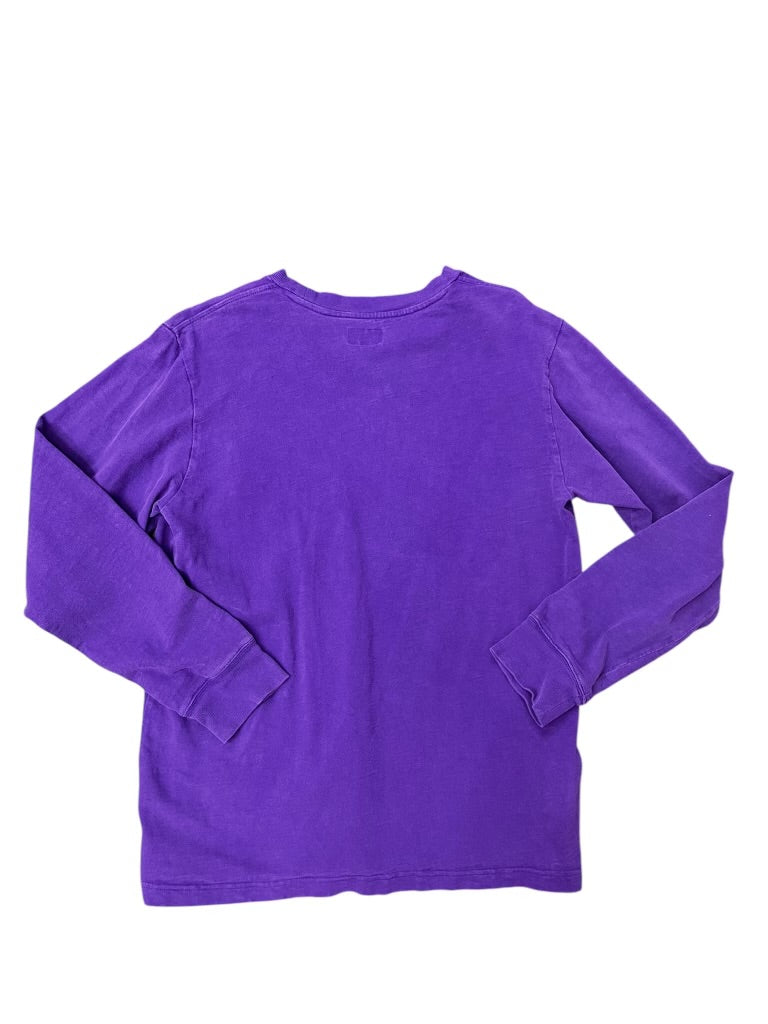 Supreme Blank Purple Pocket Long Sleeve Size M
