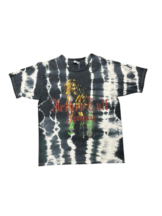 Vintage Jethro Tull Aqualong British Rock Band Graphic Print Tie Dye Tee Size XL
